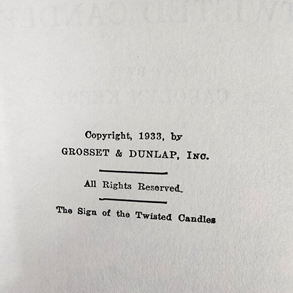 Vintage 1933 Nancy Drew Hardcover Book The Sign of the Twisted Candles - Picture 5 of 10